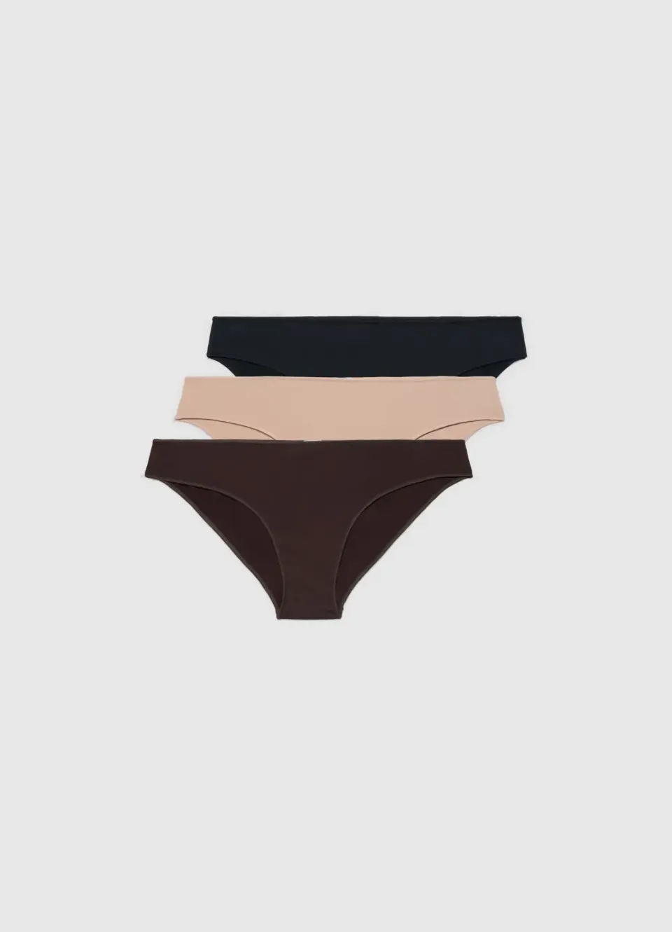 Calliope lot 3 slips femme microfibre uni