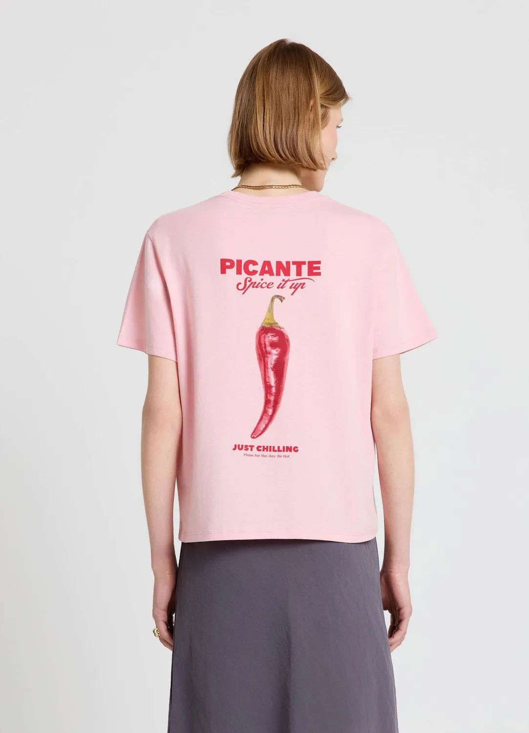 Calliope T-Shirt Picante T-Shirt Femme Imprimé Piment