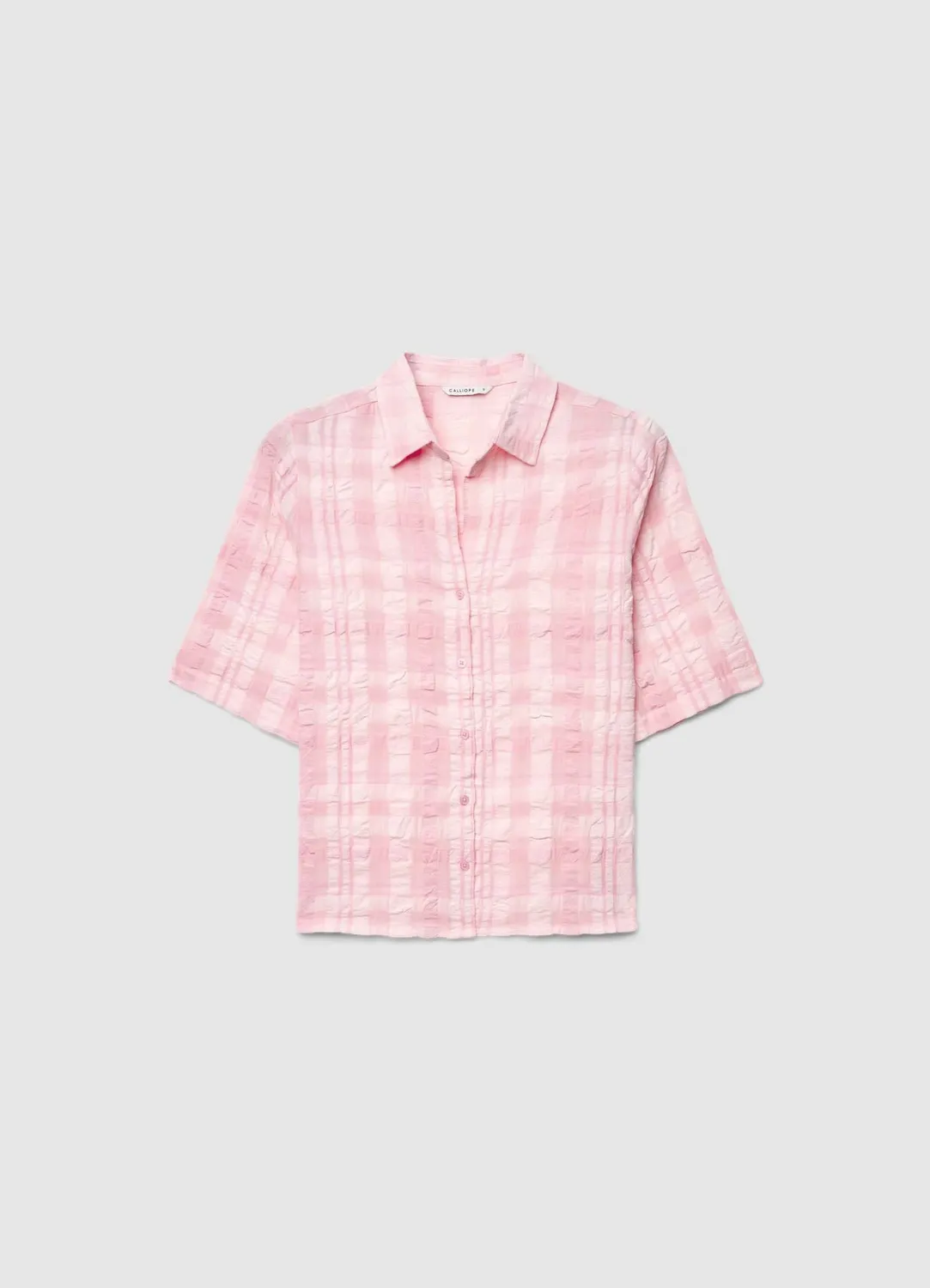 Calliope Chemise à carreaux femme transparente