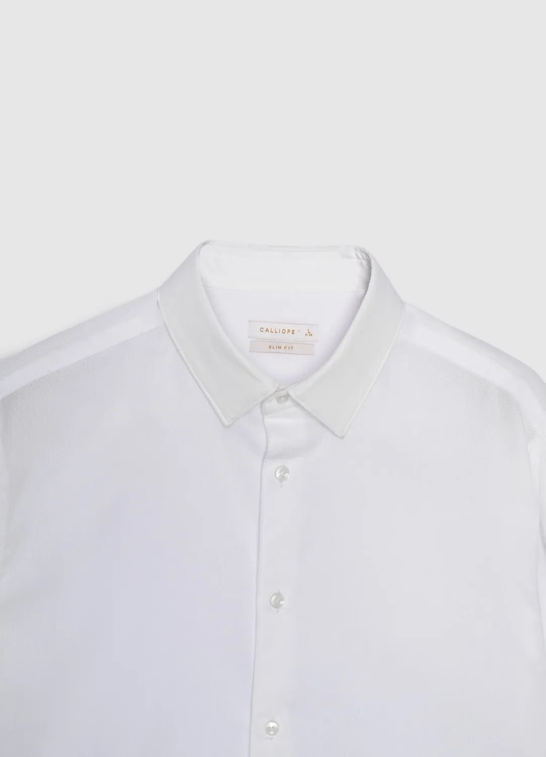 Calliope chemise homme slim unie manches longues