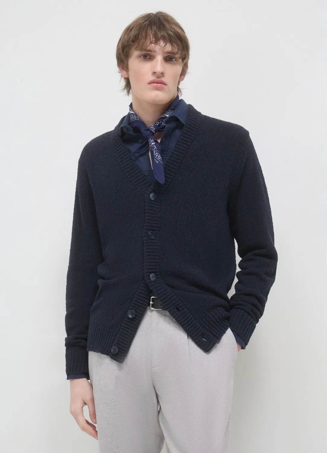 Calliope cardigan coton homme boutonné regular