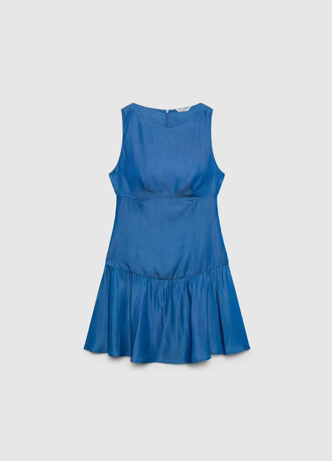 Calliope robe courte femme volants sans manches