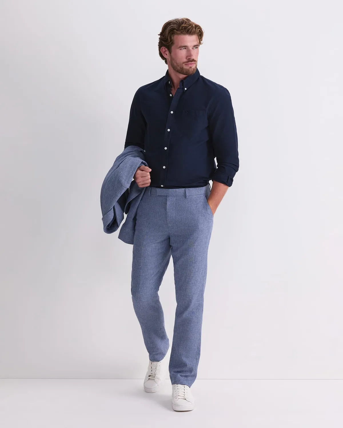 Sportscraft Ridley pantalon costume lin homme