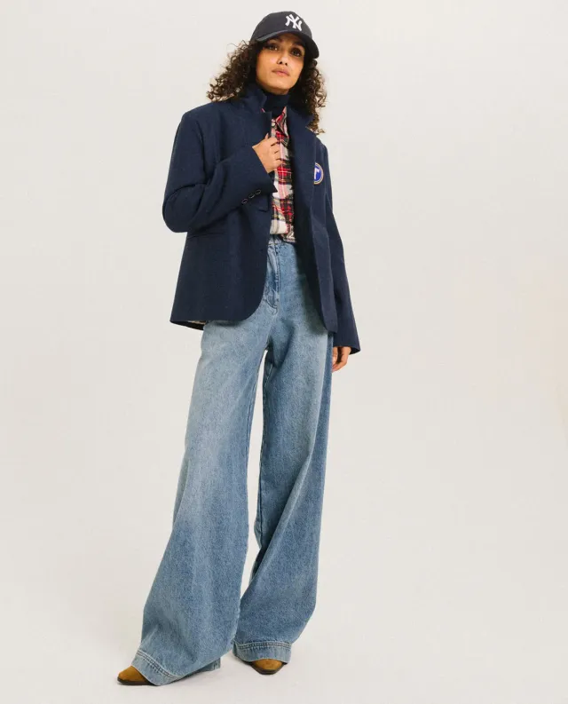 TINSELS FANZINE veste GROUND NAVY tailleur laine