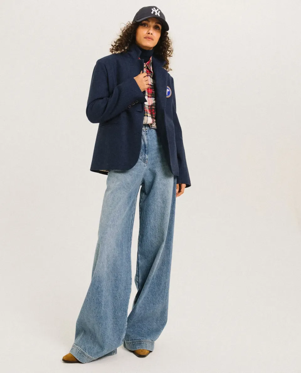 TINSELS FANZINE veste GROUND NAVY tailleur laine
