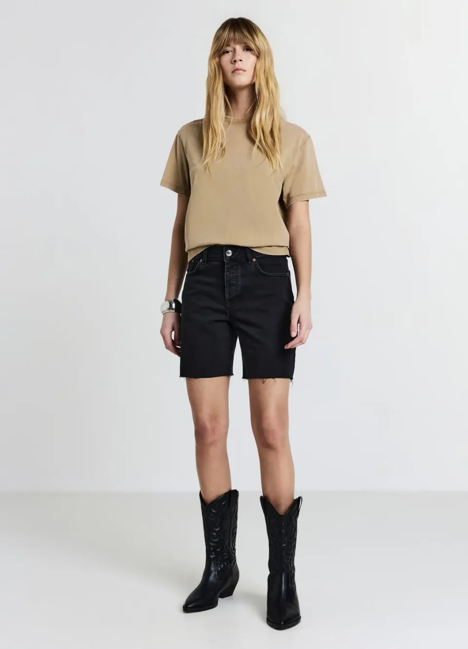 Calliope t-shirt délavé coton femme manches courtes