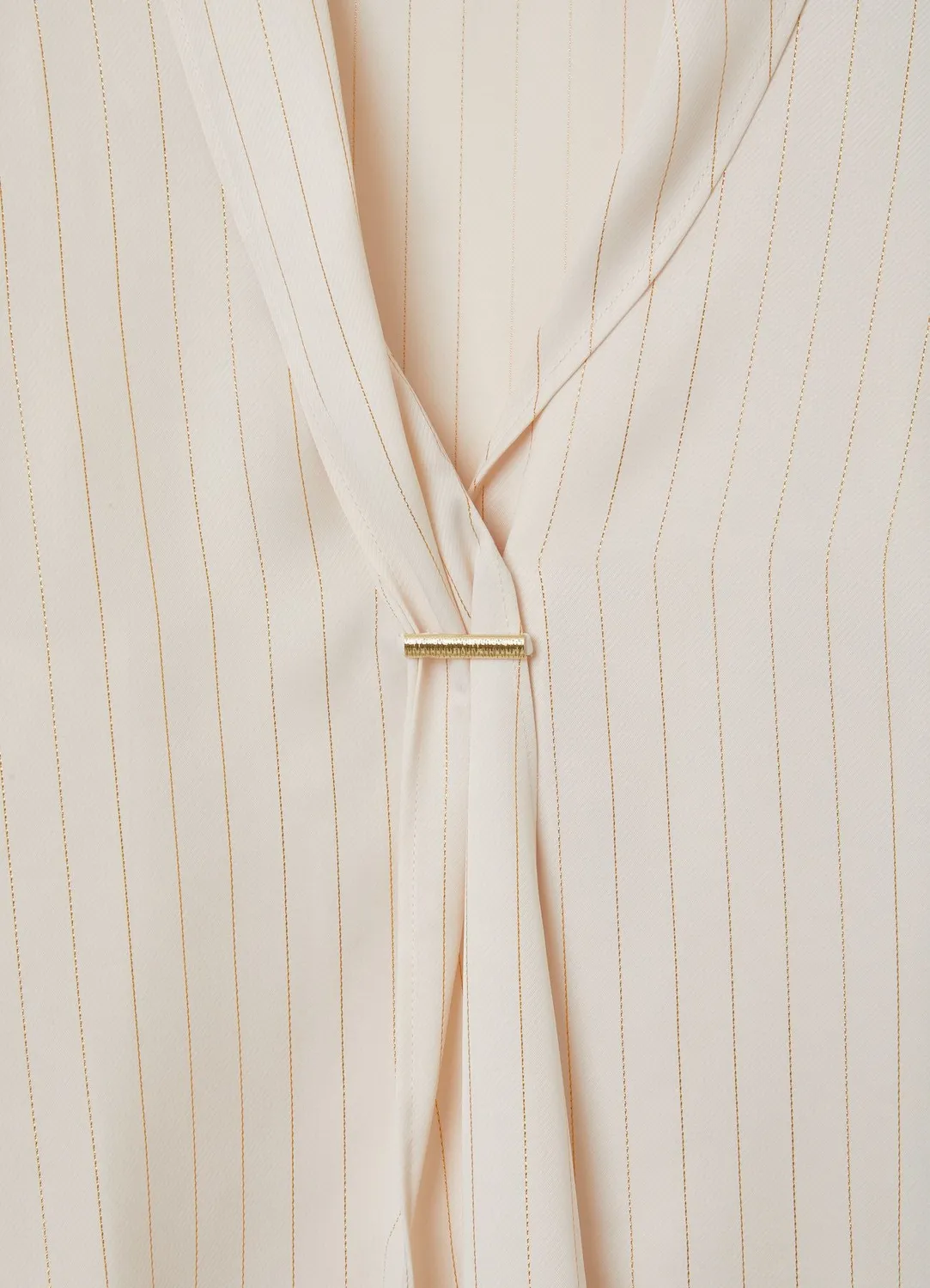Calliope Blouse col châle femme rayée boutonnée