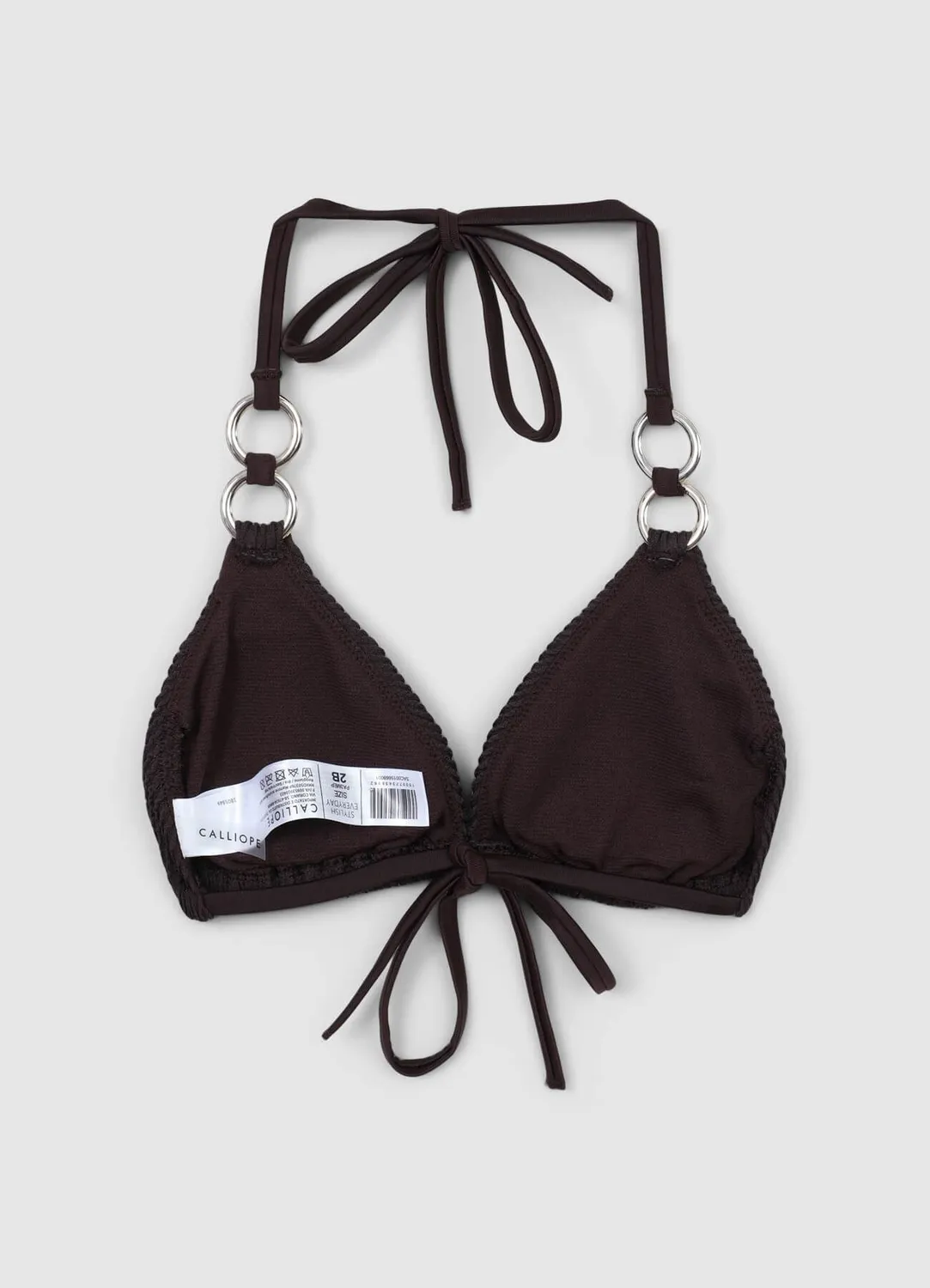 Calliope haut maillot triangle anneaux femme