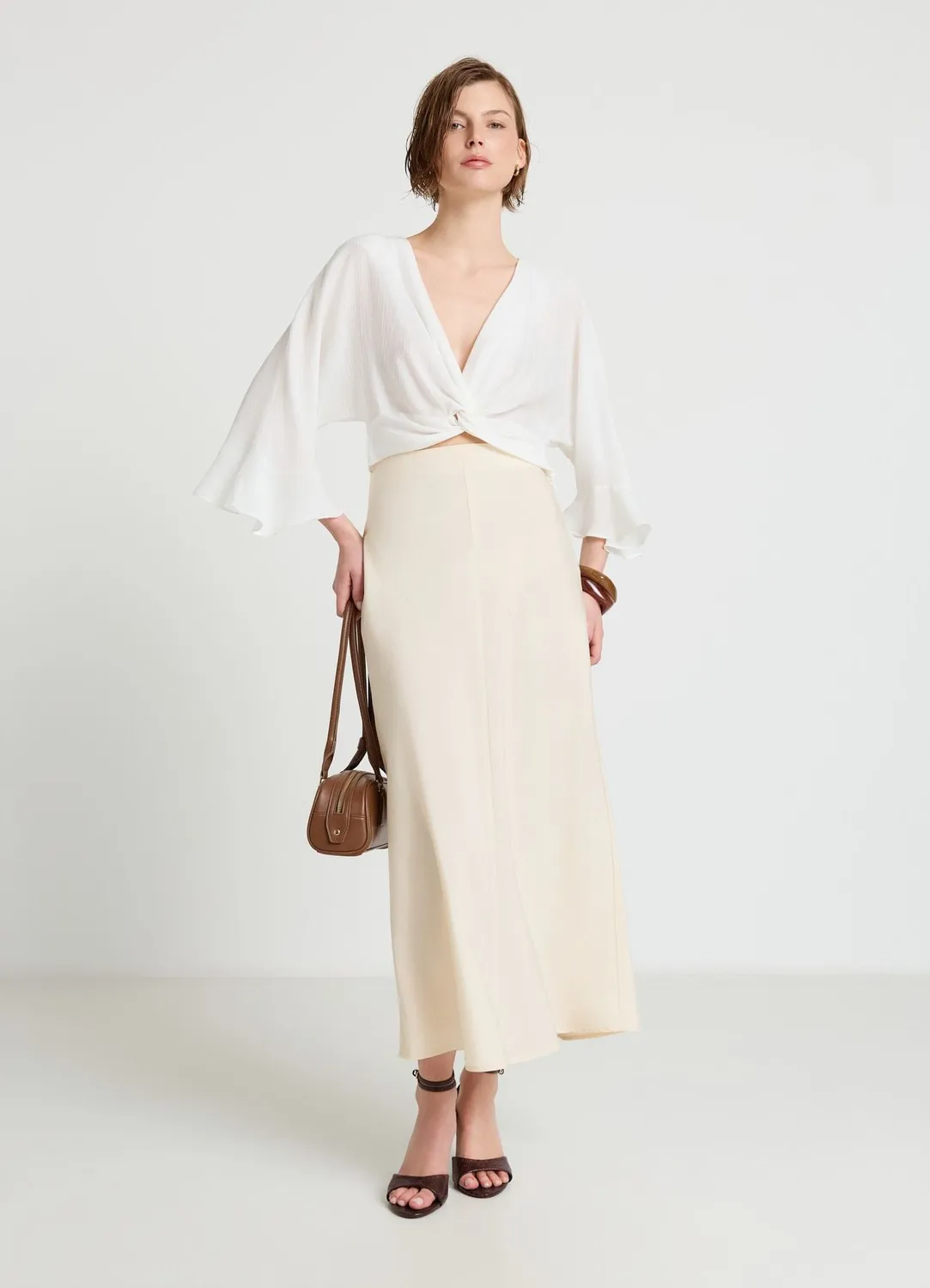 Calliope Camicia Nodo chemise femme nouée