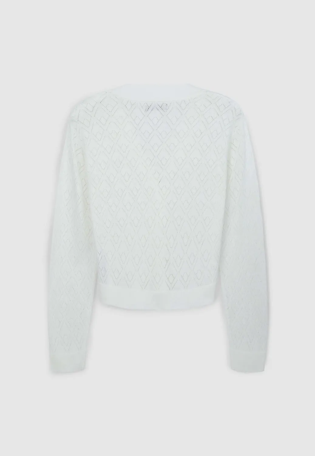 Calliope cardigan pointelle boutons femme col V