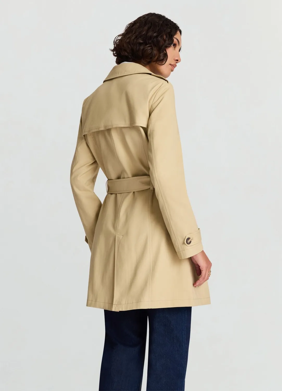 Calliope trench double boutonnage femme XS ceinture unie