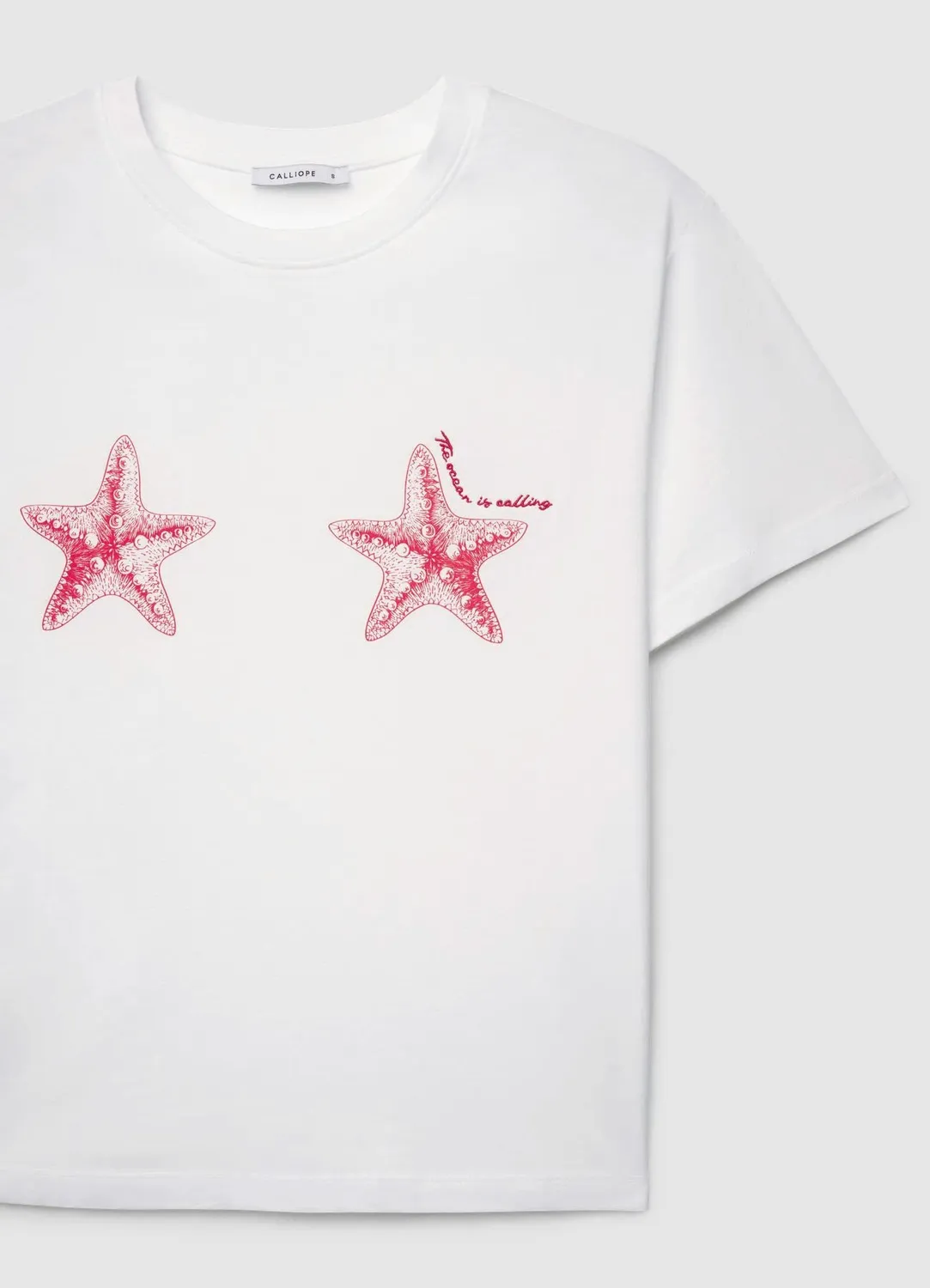 Calliope Mare t-shirt femme imprimé mer coton