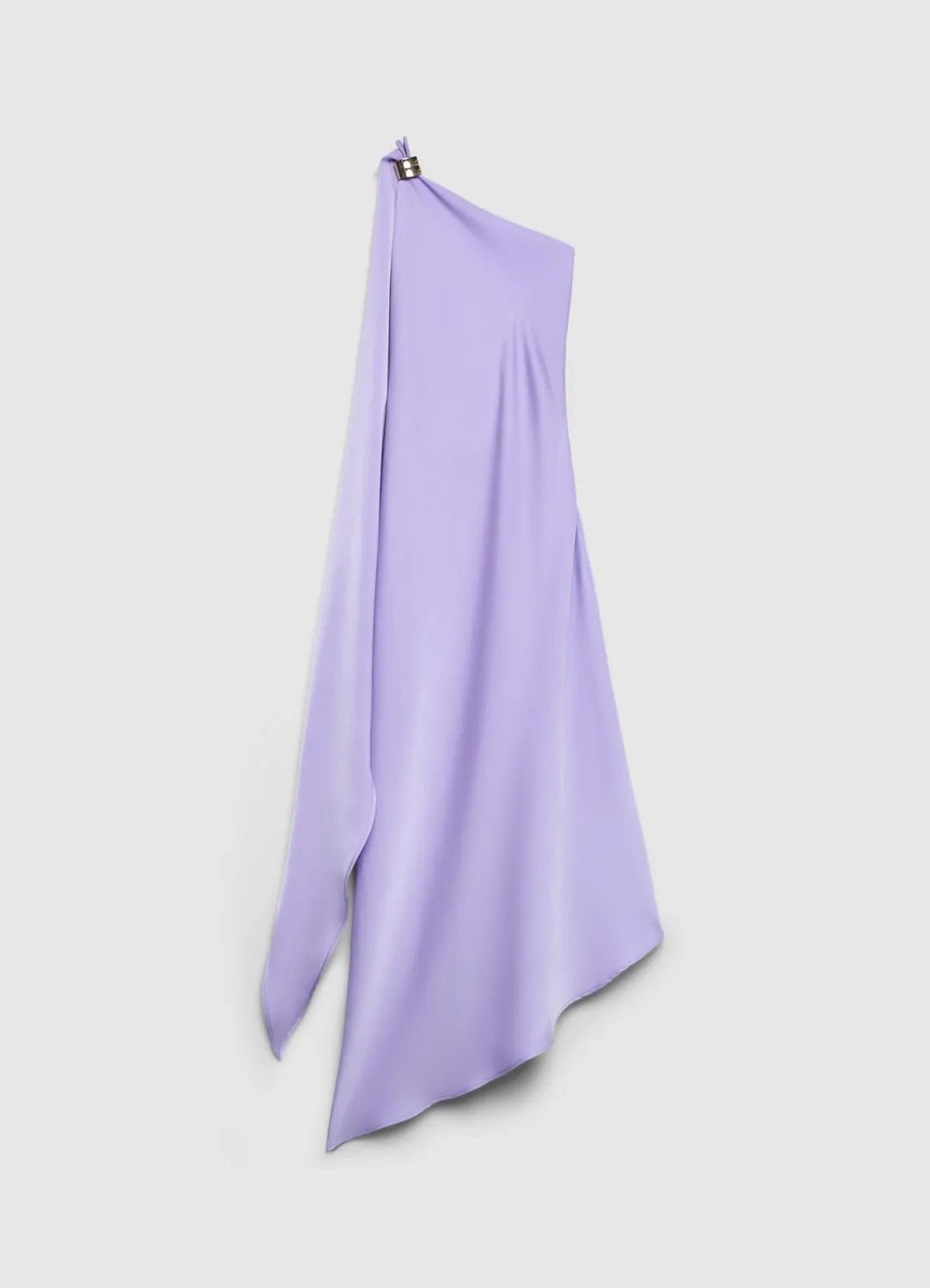 Calliope robe longue une épaule femme drapée