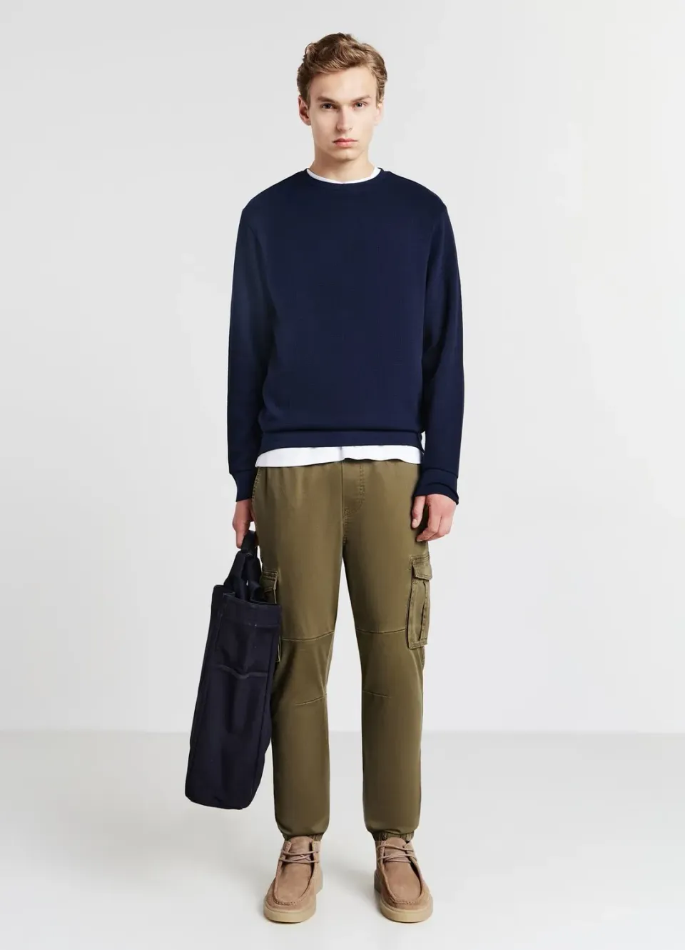 Calliope sweat col rond homme texturé