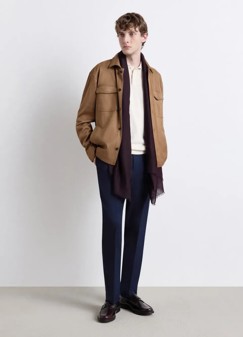 Calliope regular pinces pantalon homme droit