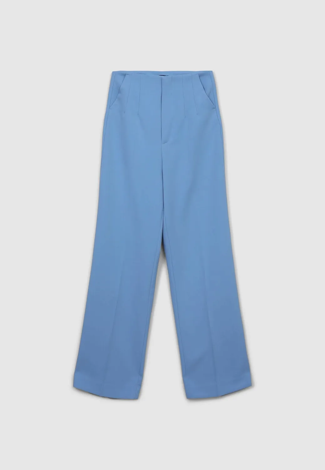 Calliope palazzo pinces pantalon femme coupe regular