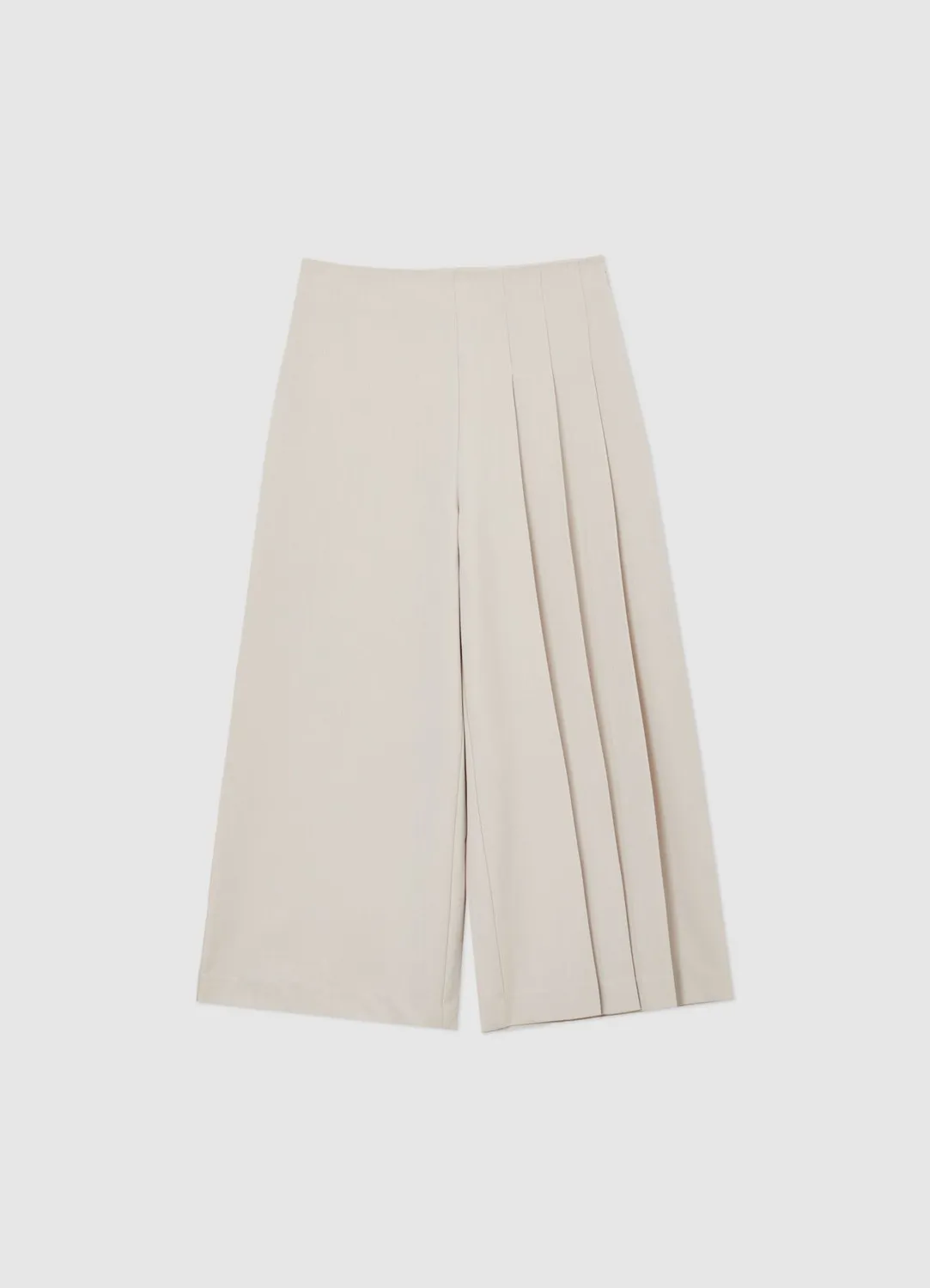 Calliope pantalon culotte à plis femme coupe droite
