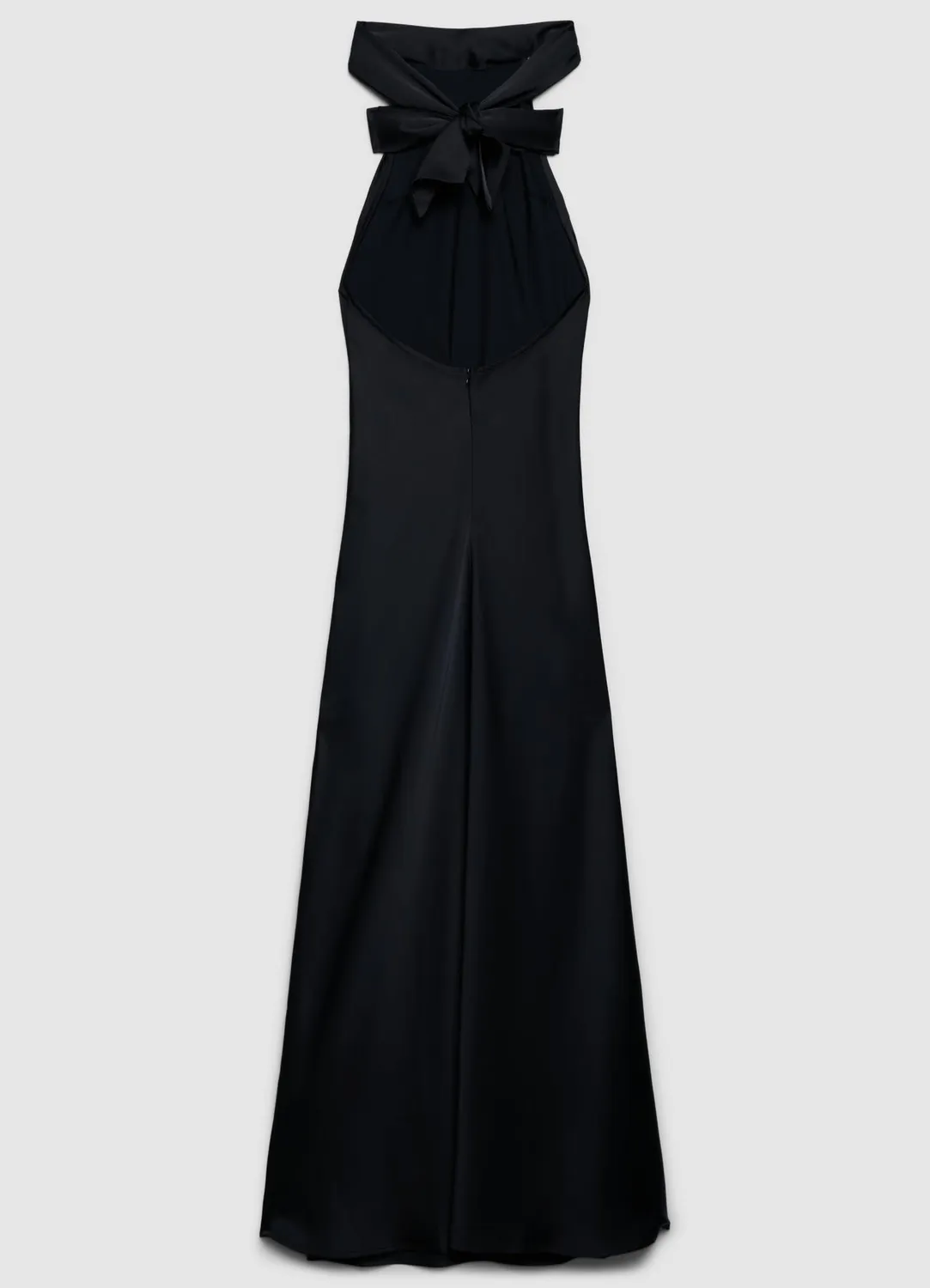 Calliope robe longue satinée femme dos nu nœud