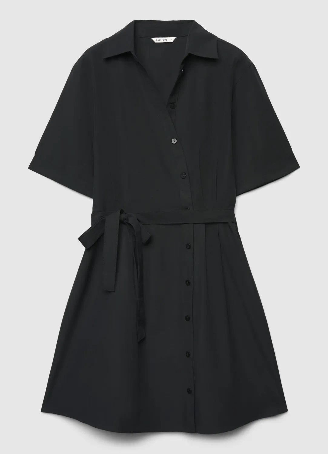Calliope Chemisier robe courte ceinture à boutons