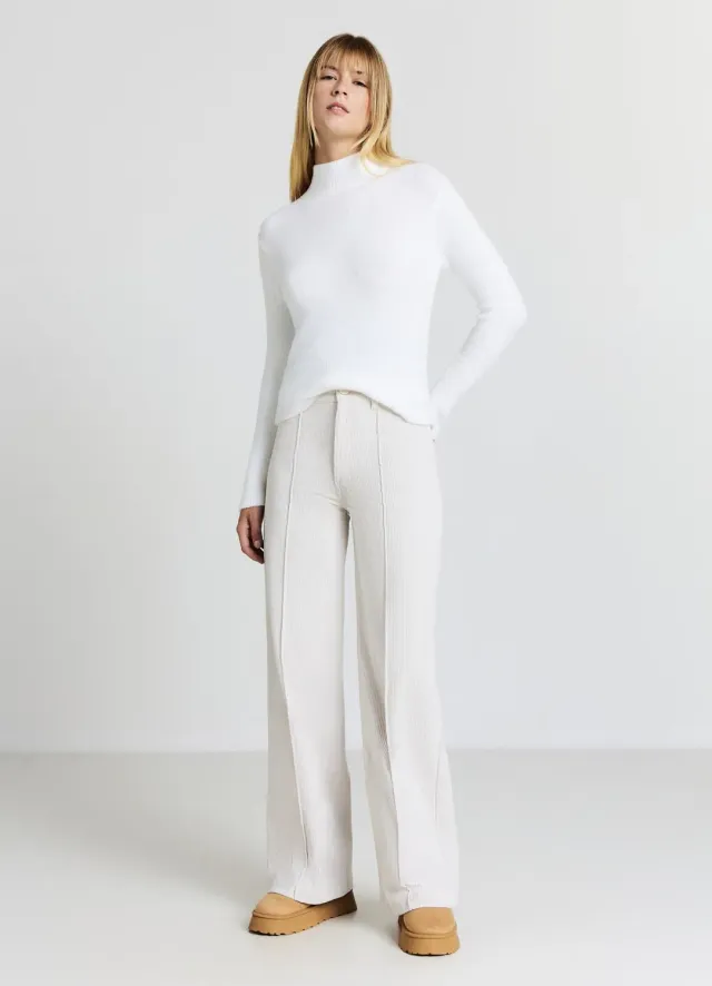 Calliope Pull col montant femme manches longues