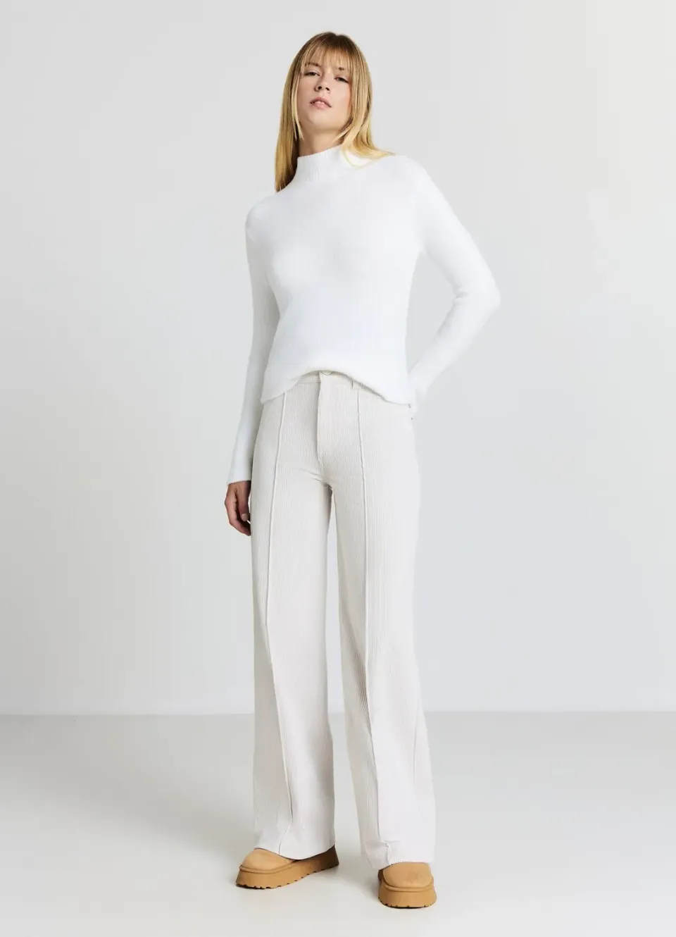 Calliope Pull col montant femme manches longues