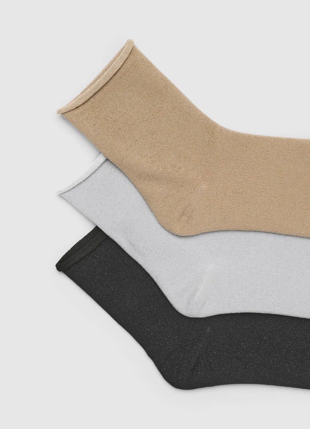 Calliope lot 3 chaussettes femme effet brillant TU