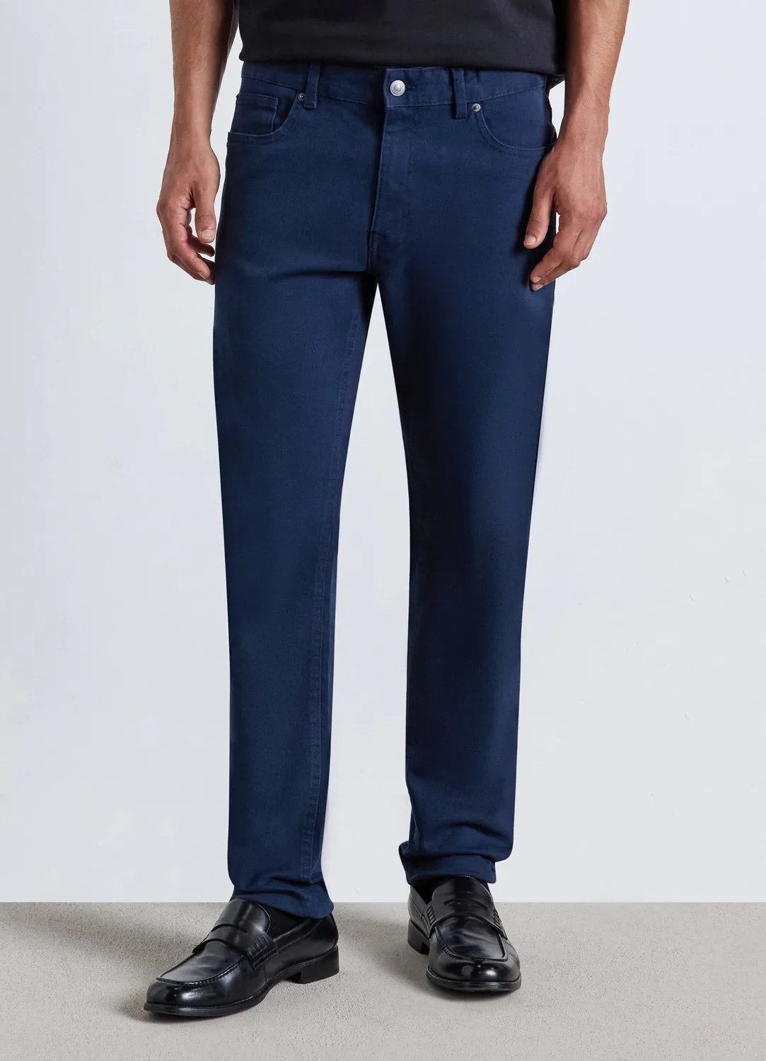 Calliope Pantalon 5 poches drill homme uni