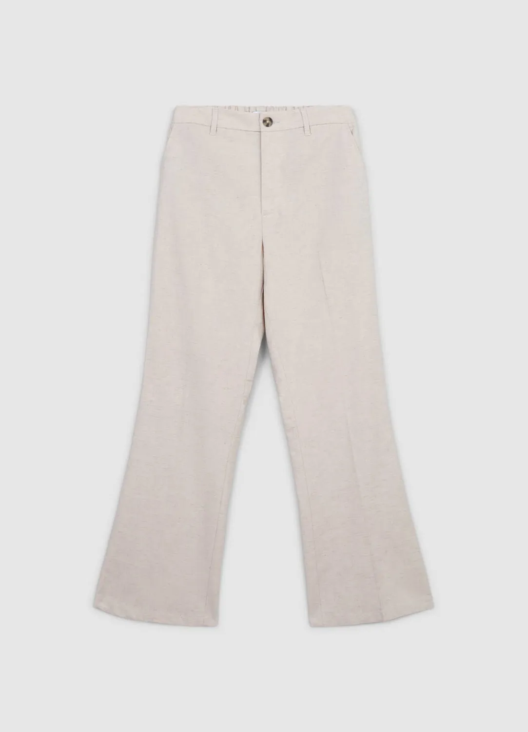 Calliope pantalon flare femme coton uni