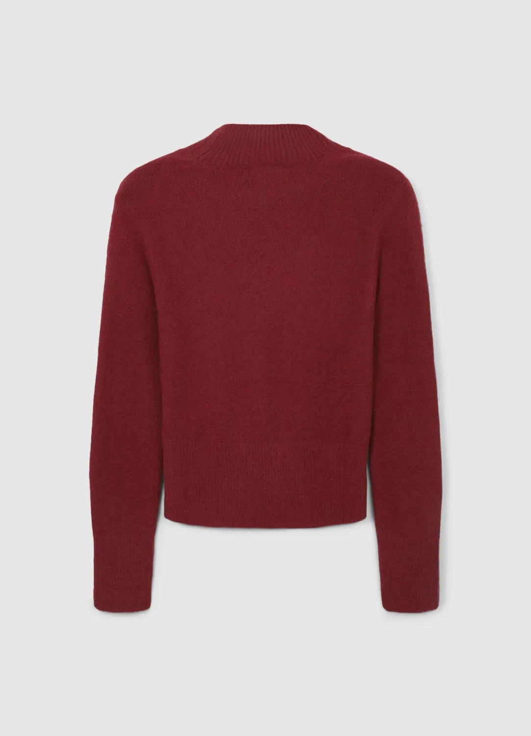 Calliope pull col montant femme manches longues uni