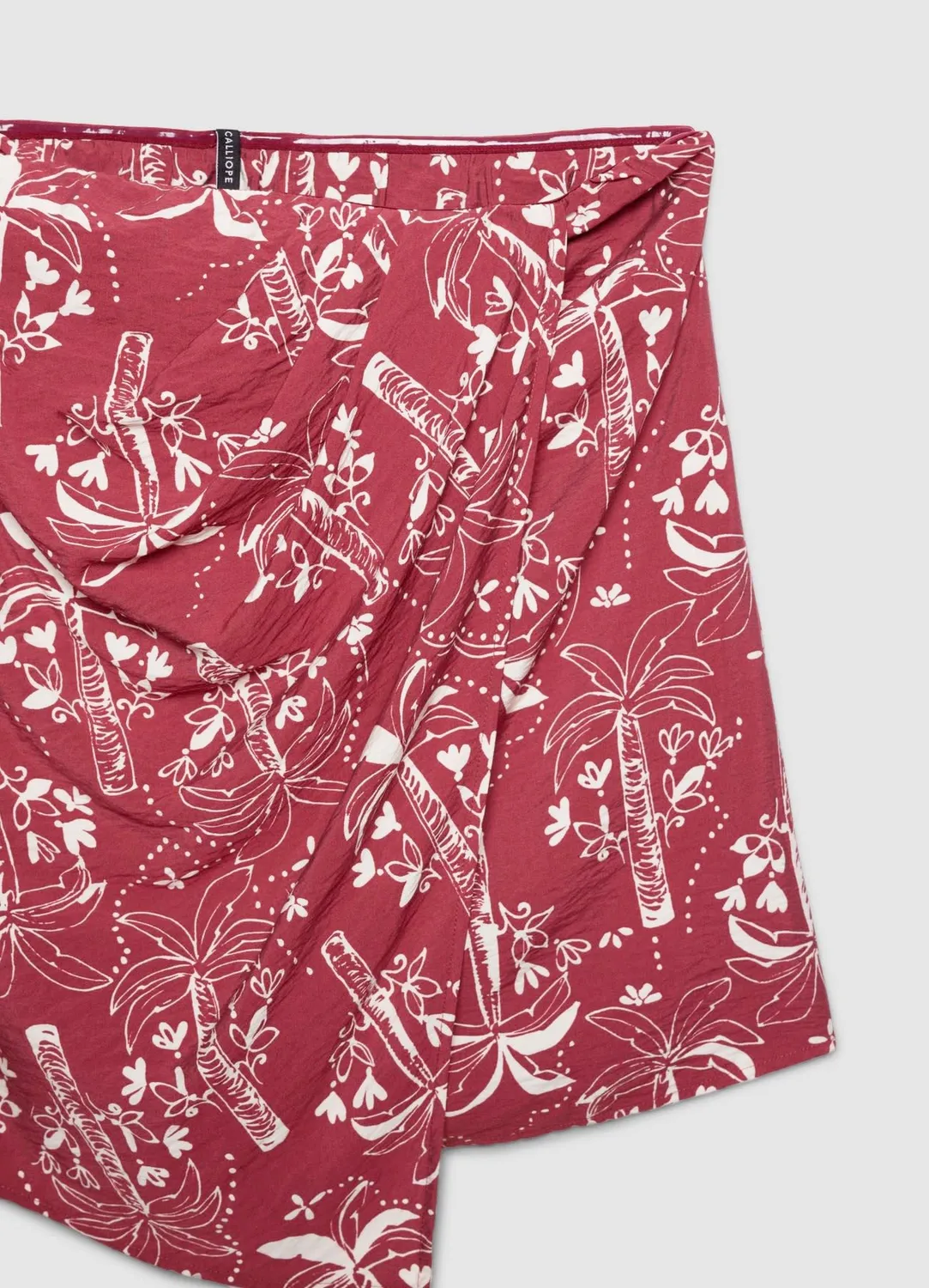 Calliope jupe paréo femme imprimé palmiers taille S