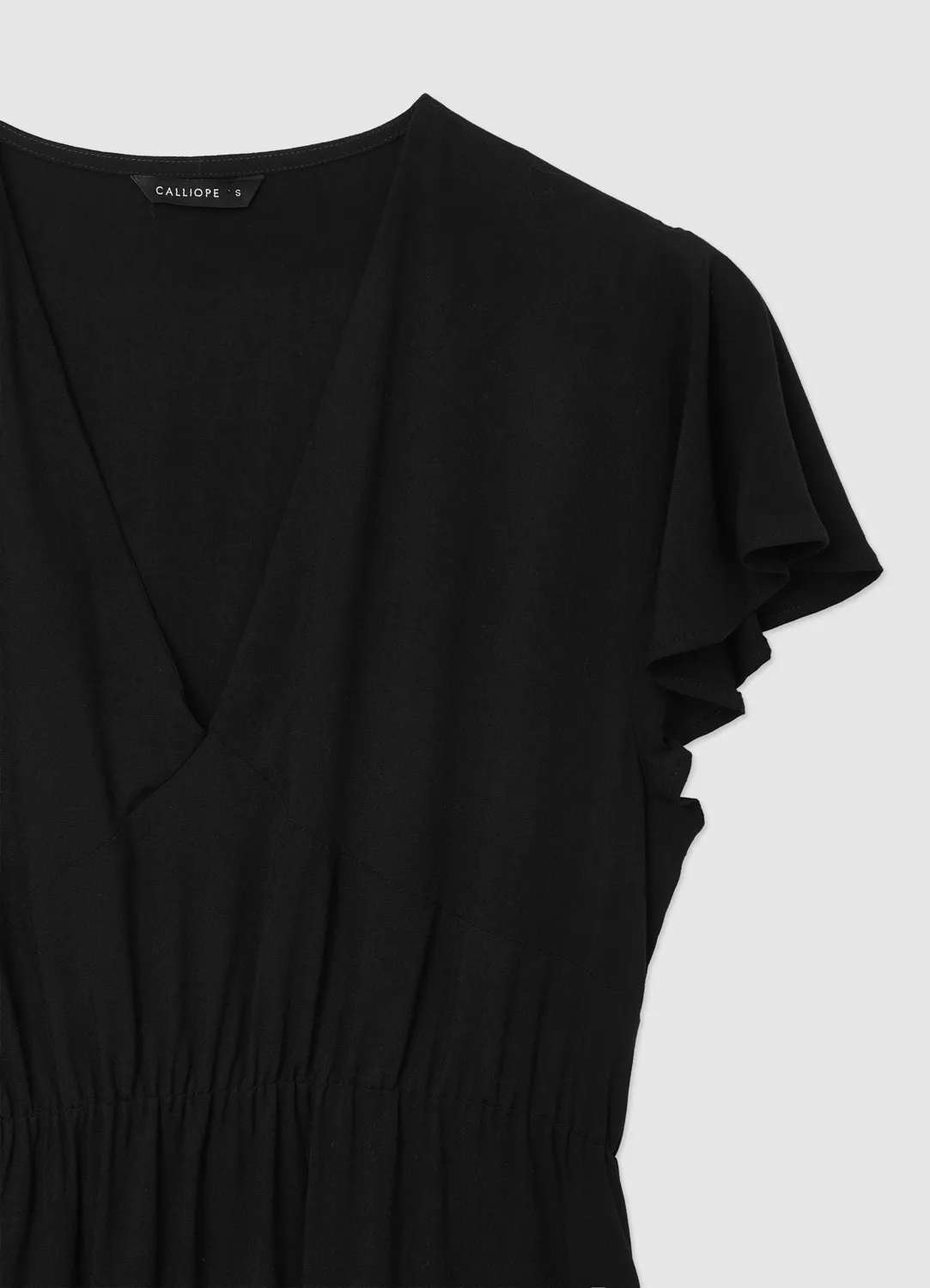 Calliope Atelier robe à volants robe femme col V