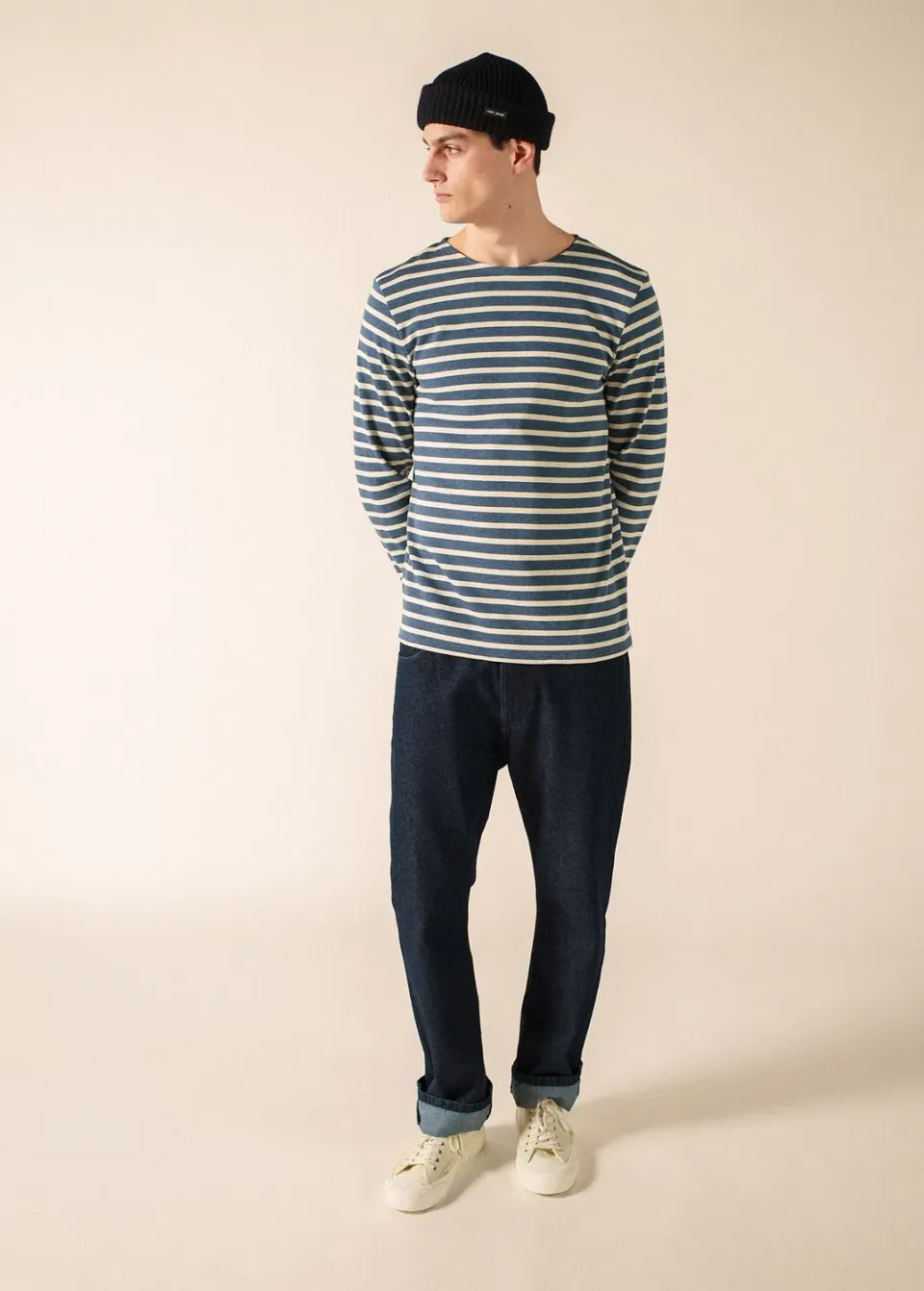 Saint James Méridien marinière coton jean chanvre