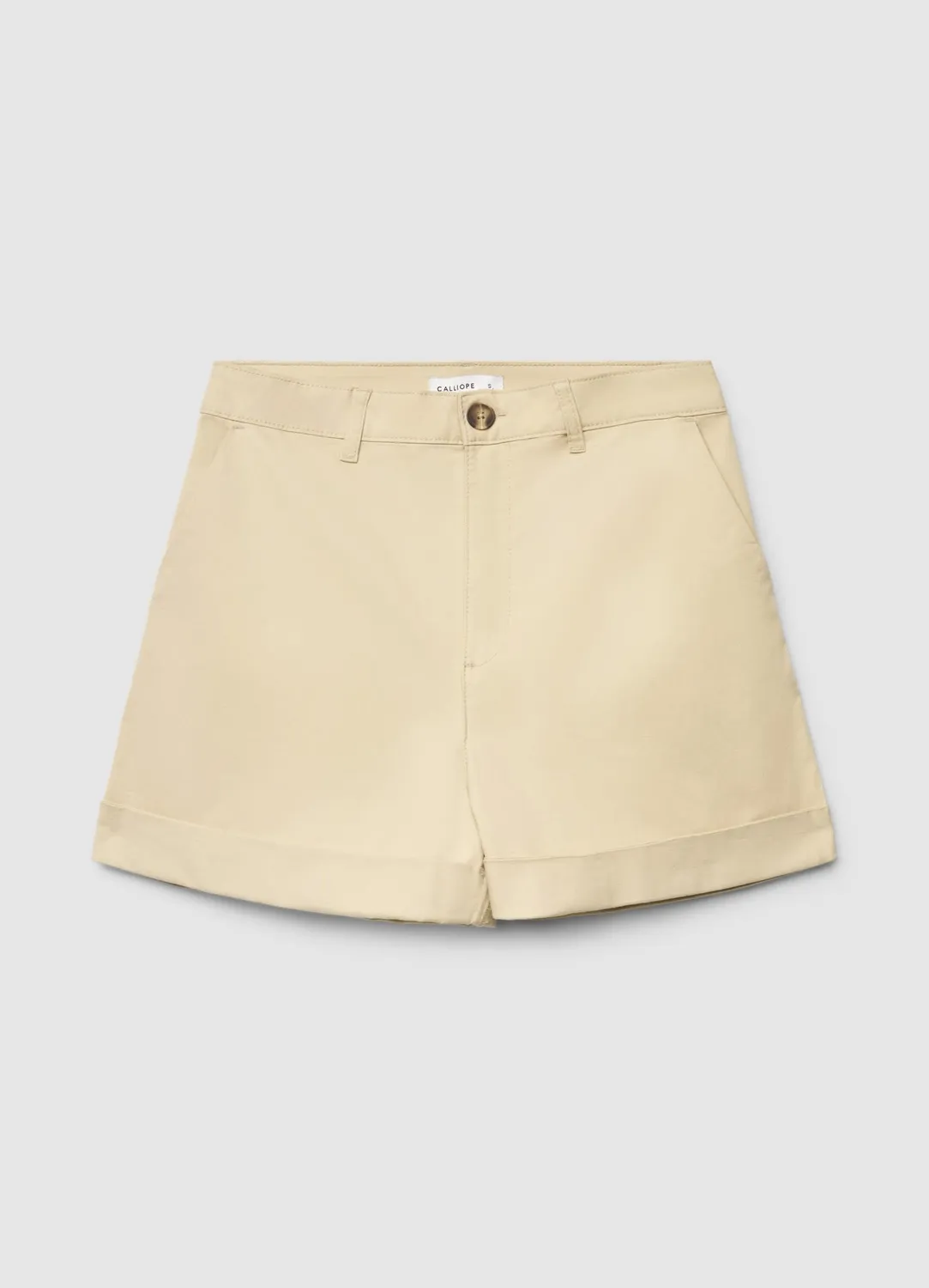Calliope short chino femme à revers uni
