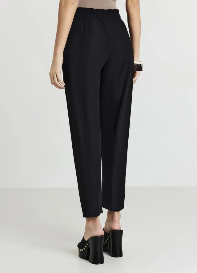 Calliope pantalon femme uni cordon taille