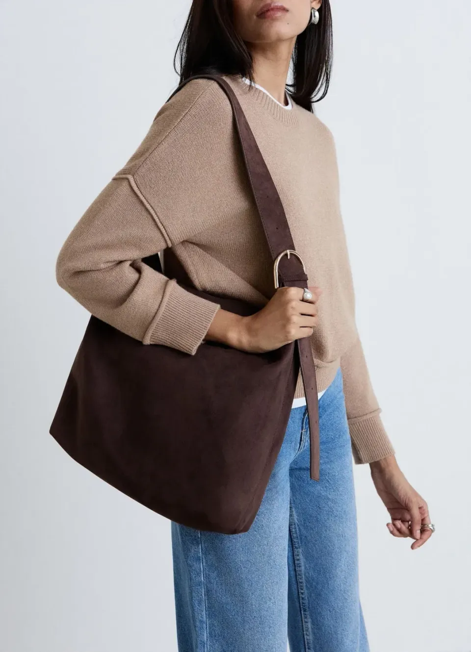 Calliope shopper souple bandoulière sac femme uni