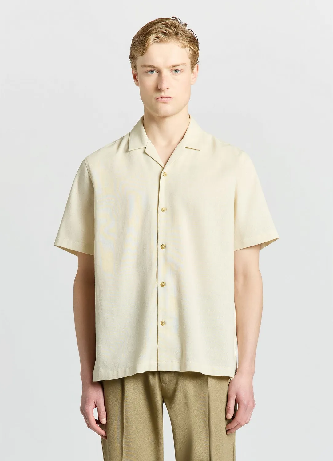 Calliope Camicia bowling chemise homme misto lino