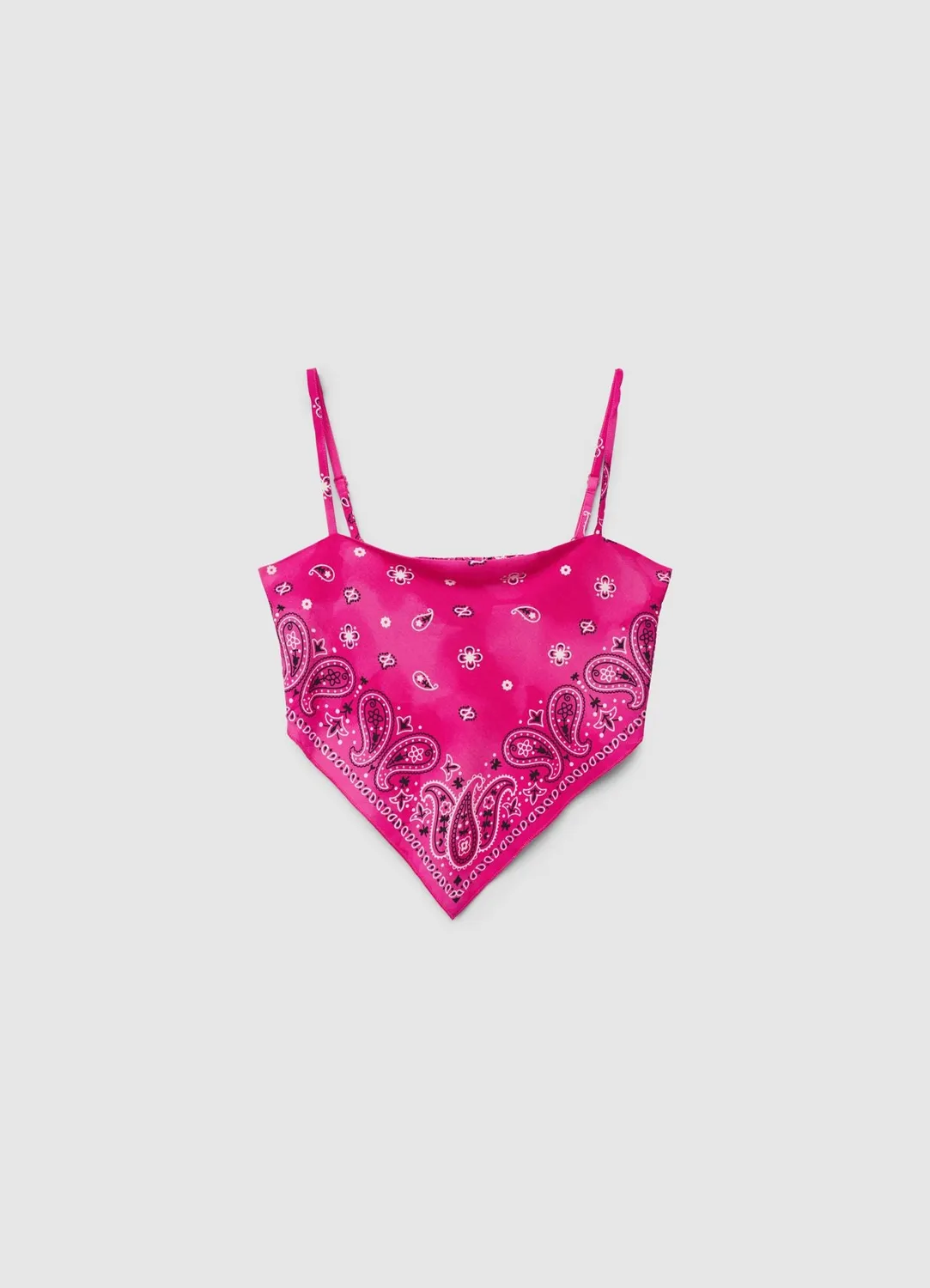 Calliope Top fille bandana paisley bretelles