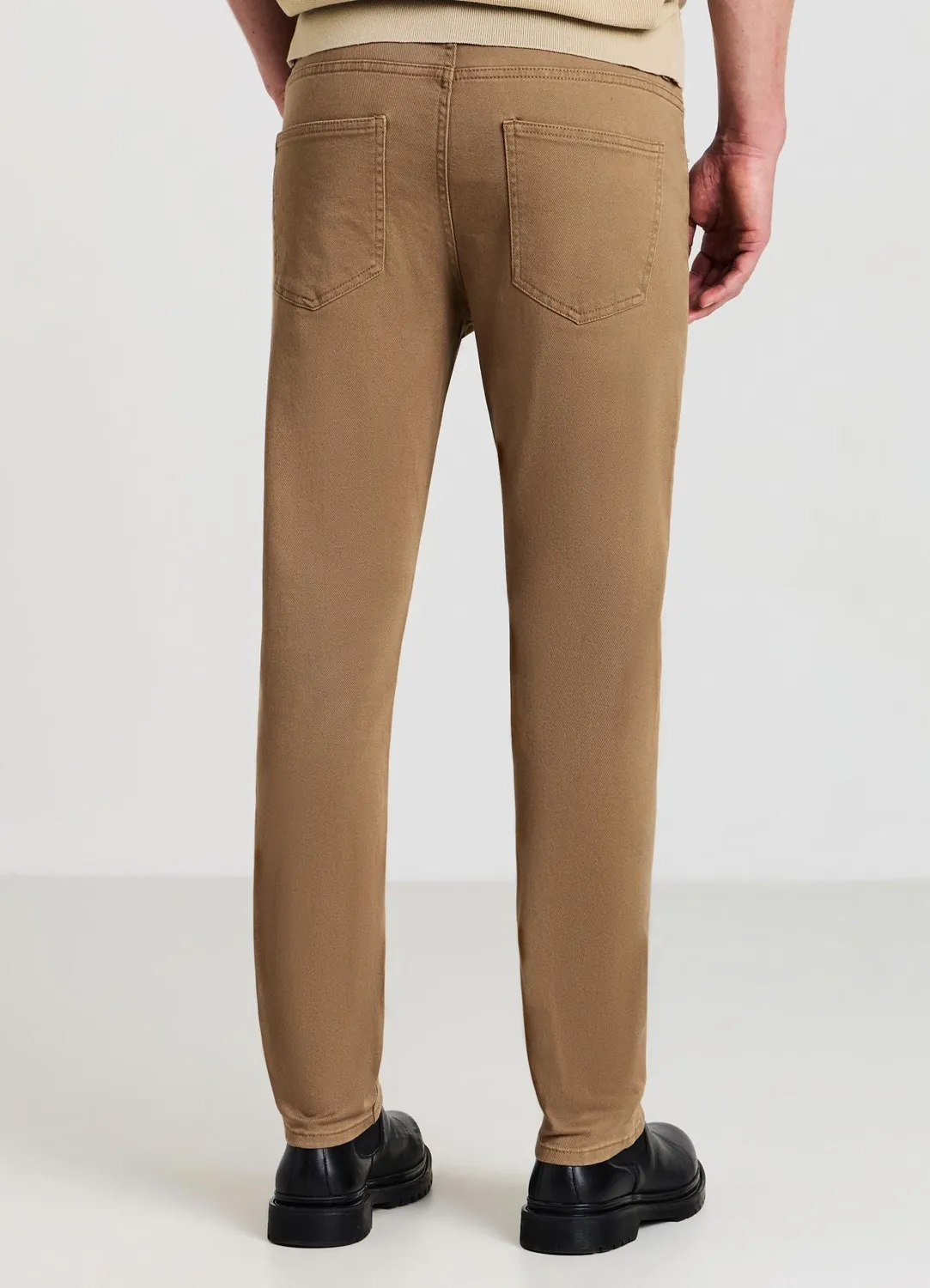 Calliope pantalon homme uni 5 poches coupe droite