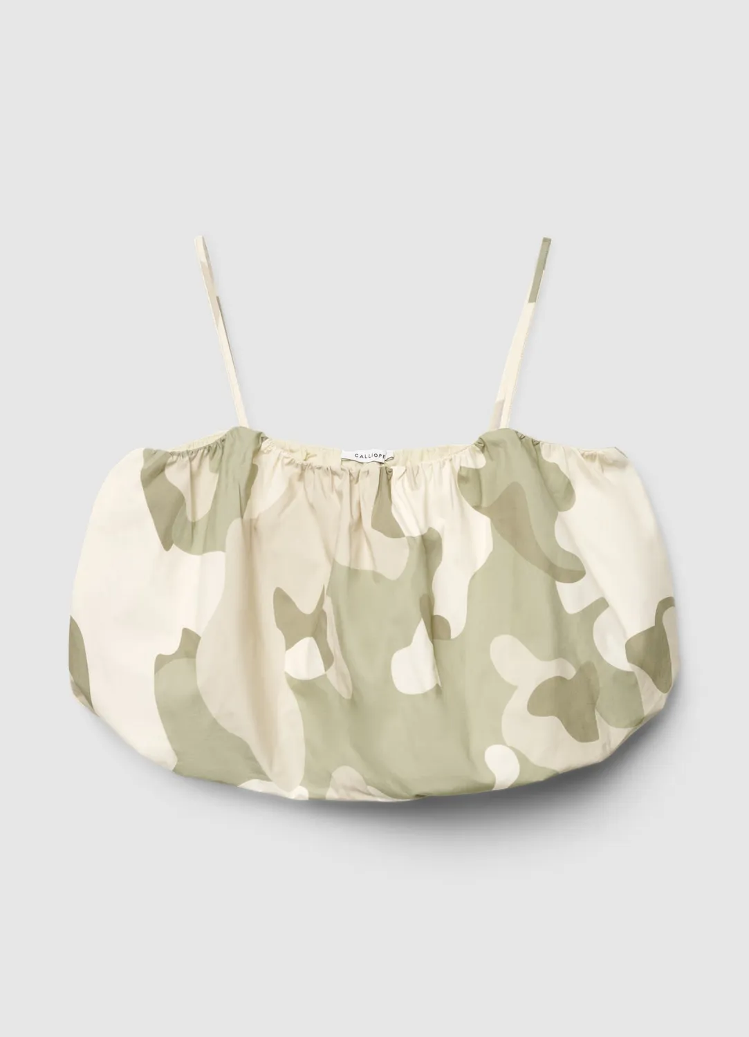 Calliope top camouflage femme bretelles fines