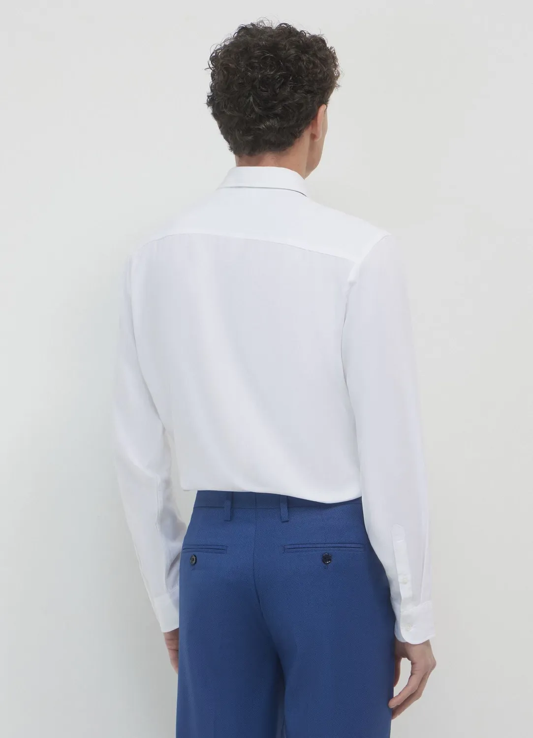 Calliope chemise classique unie homme manches longues