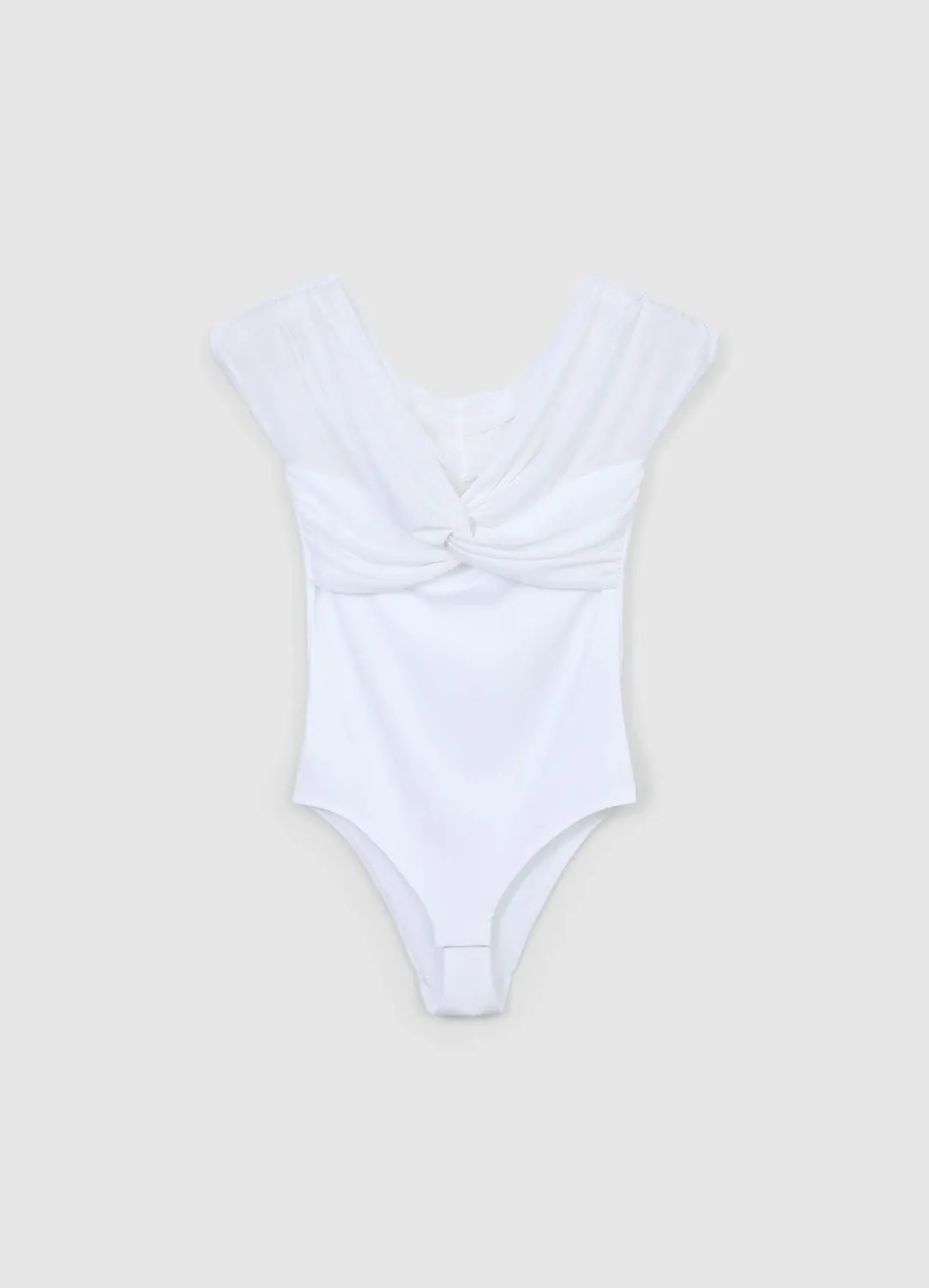 Calliope body nœud tulle boutonné femme