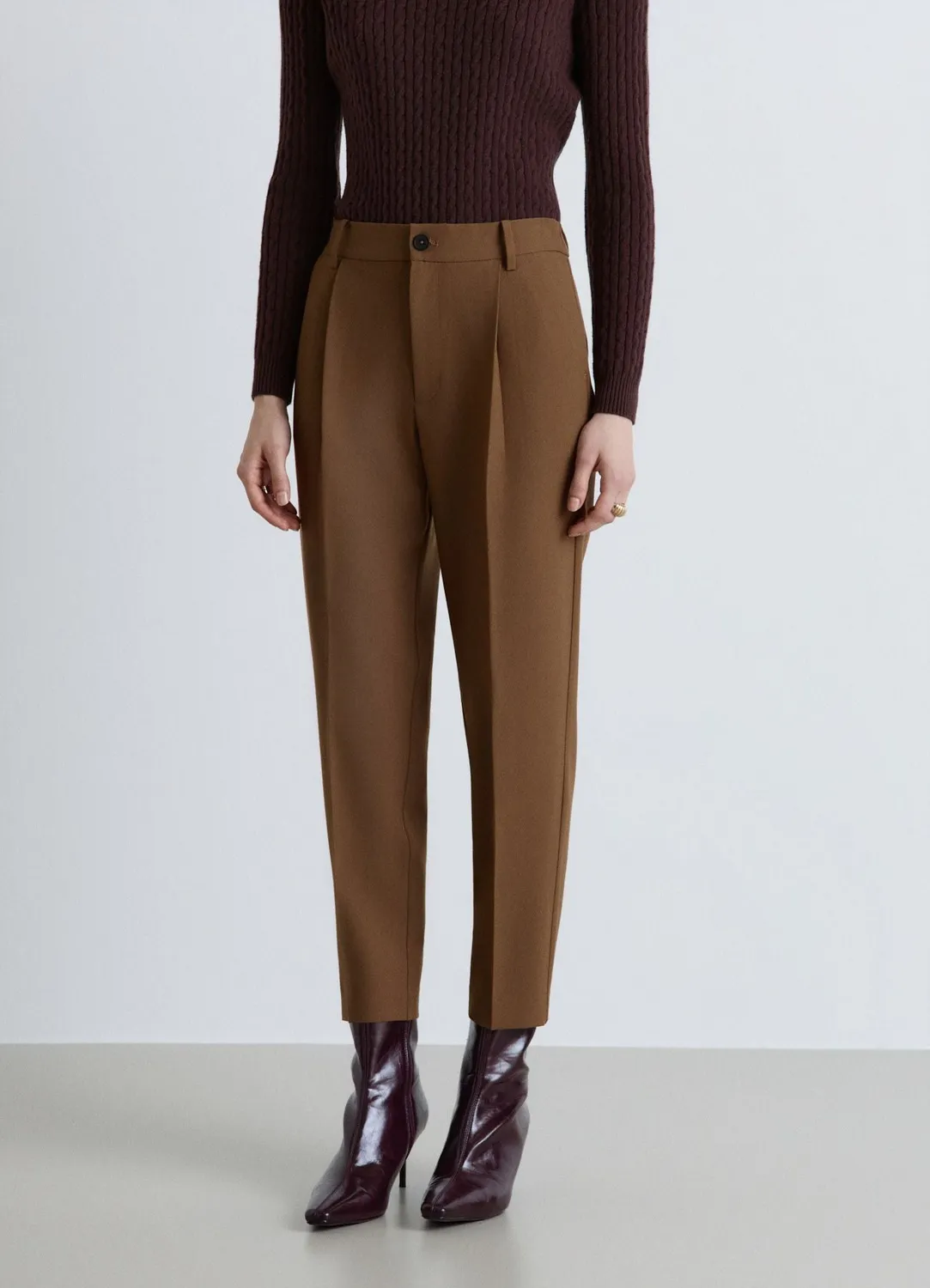 Calliope pantalon pinces taille élastique femme