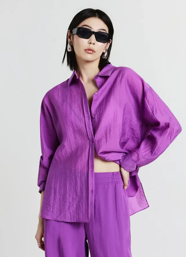 Calliope chemise oversize femme transparente