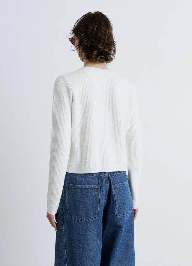 Calliope cardigan nid d'abeille boutons bijou femme