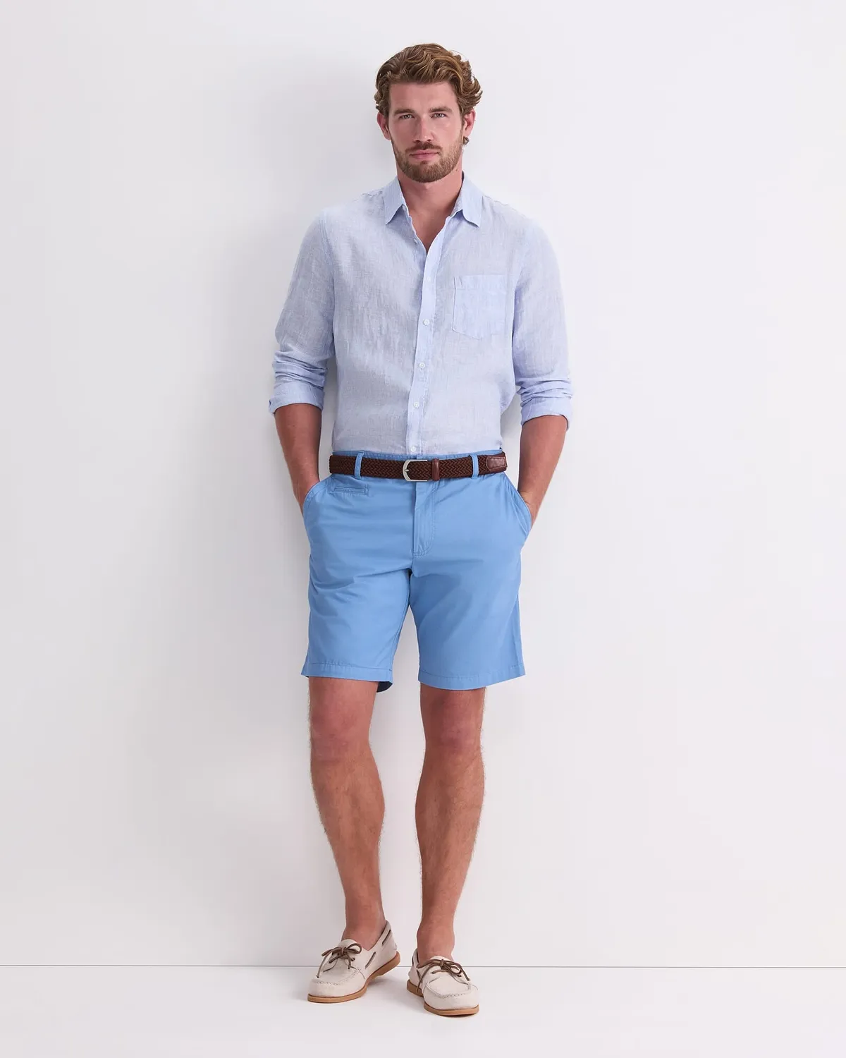 Sportscraft Classic short homme coton chino genou