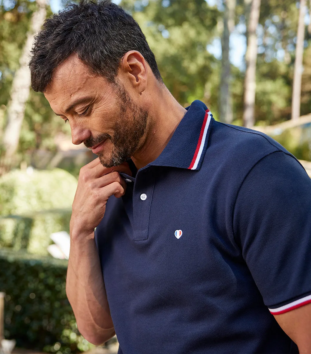 Cocorico Supporter Marine Iconique polo homme