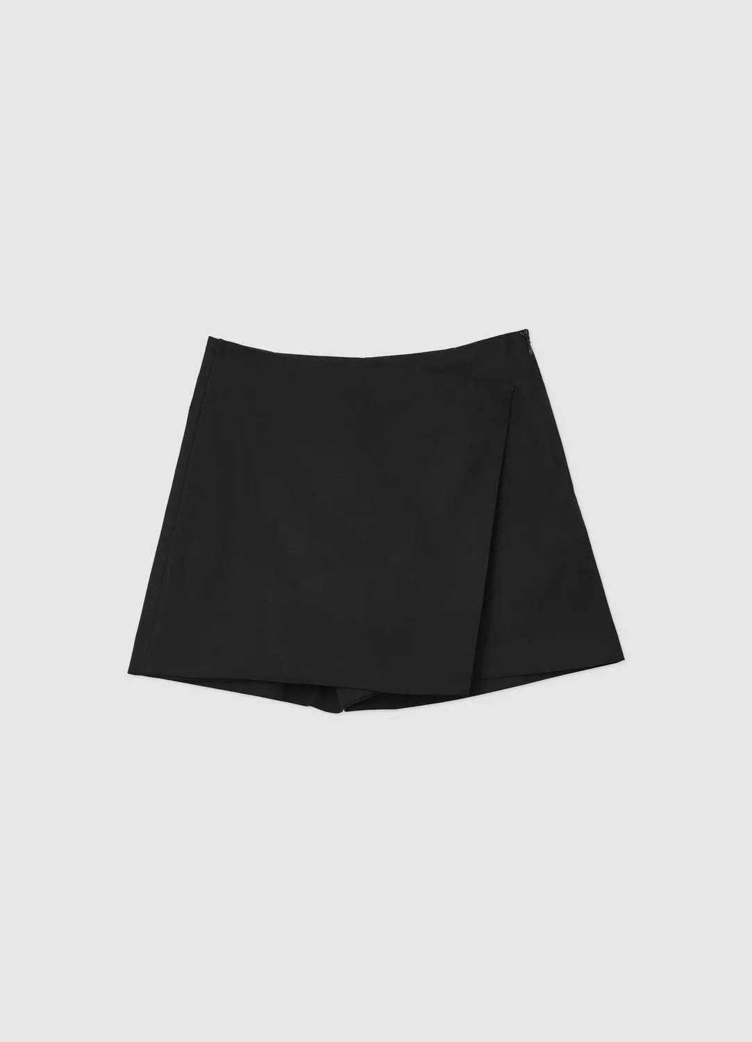 Calliope jupe-short à panneau coton femme unie