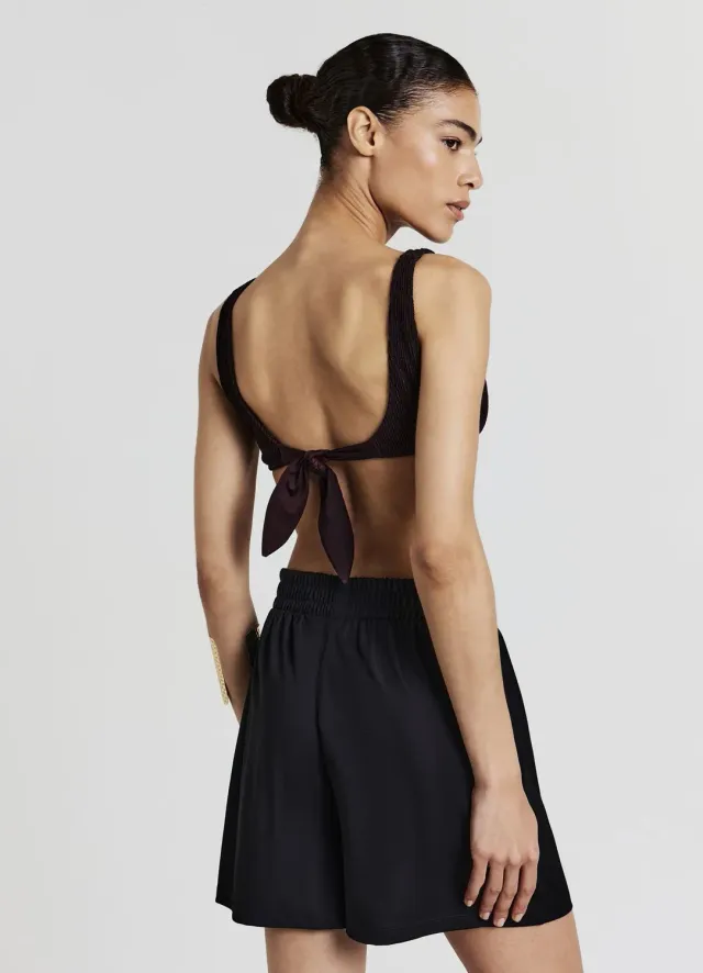 Calliope short sport femme uni taille élastique