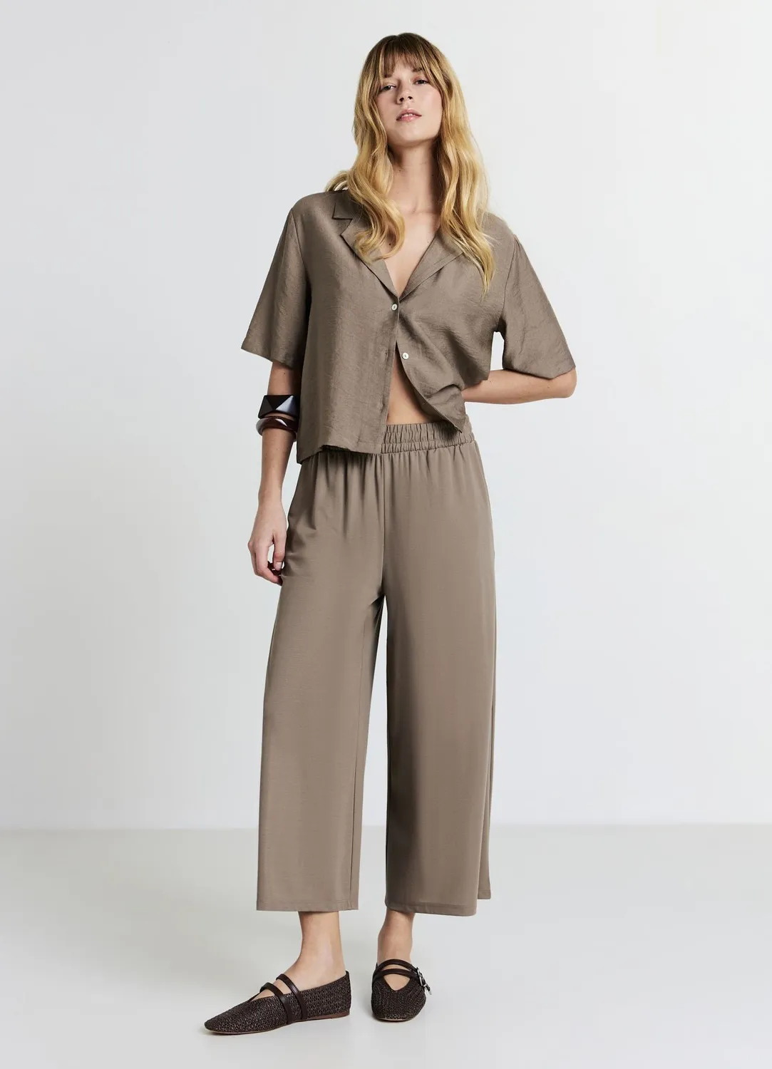 Calliope pantalon jogging crop femme poches