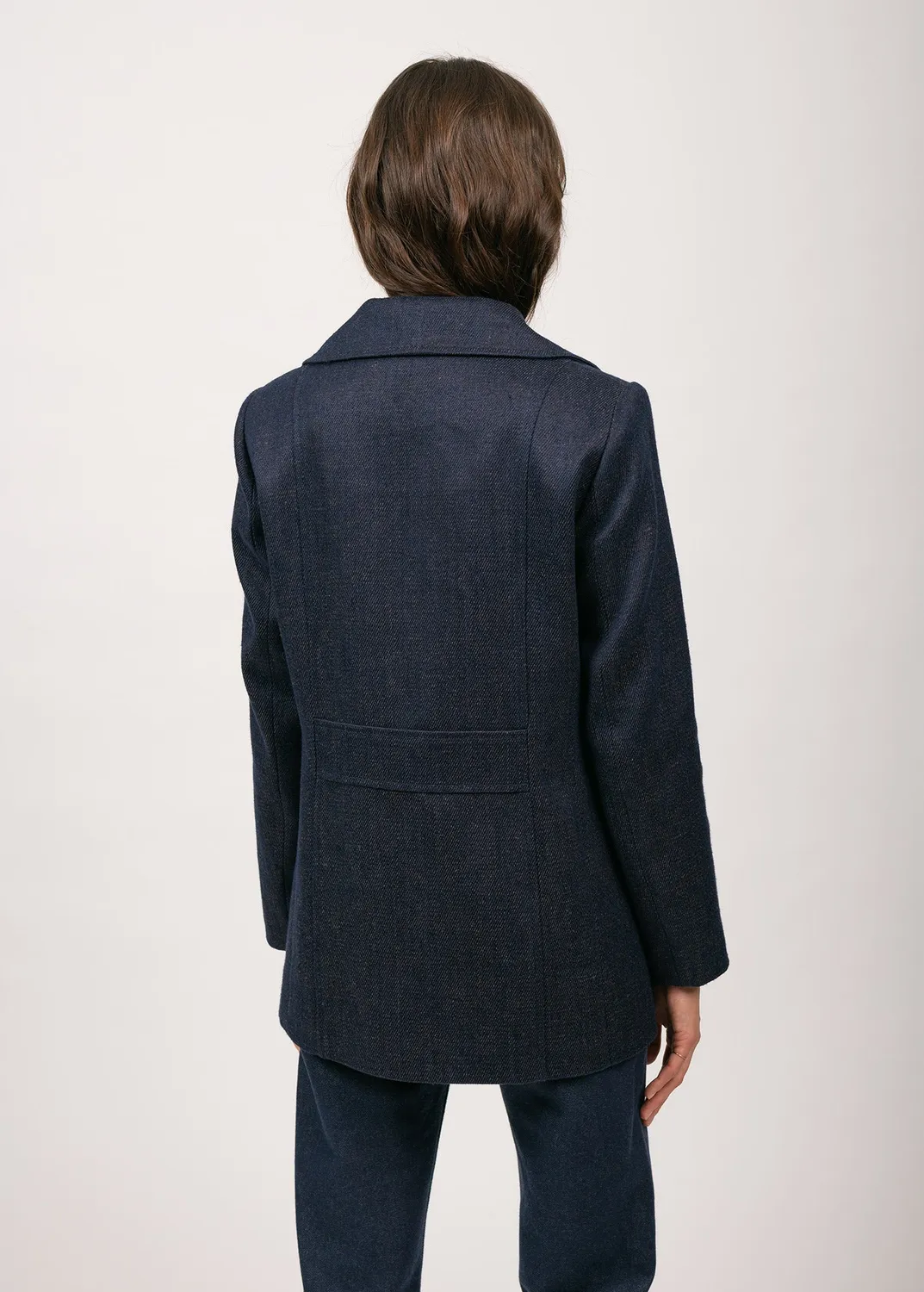Saint James Héritage caban femme indigo chanvre